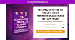 Desktop Screenshot of manifestingmagnet.com